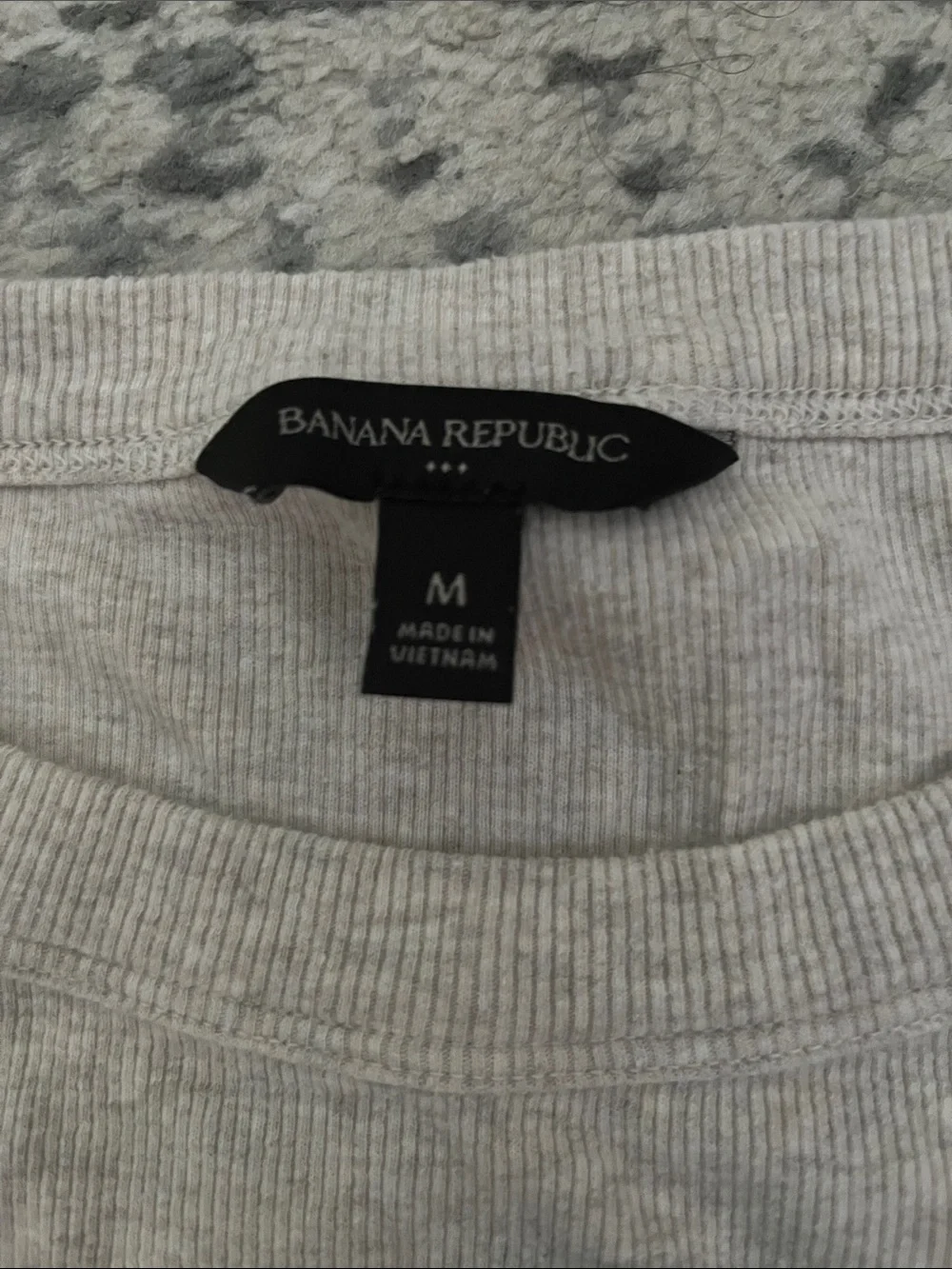 Banana Republic Ribbed Tank Trio - Black, Gray, Cream - Picture 4 of 5